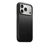 NOMAD Custodia in pelle moderna nera compatibile con iPhone 17 Pro Custodia in pelle Magsafe ricarica compatibile per iPhone 17 Pro