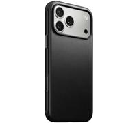 NOMAD Custodia in pelle moderna nera compatibile con iPhone 17 Pro Max Custodia in pelle Magsafe ricarica compatibile per iPhone 17 Pro Max