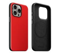 NOMAD Custodia sportiva per iPhone 15 Pro, in policarbonato con bumper in TPE | con rivestimento in PET lucido | compatibile con MagSafe | Night Watch Red