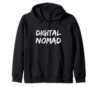 Nomad Digital Travel Freedom Entrepreneur Self Sufficient Felpa con Cappuccio
