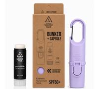 NOMAD FACE - Protezione solare viso 50+, stick solare per sport estremi, SPF50+, formula senza acqua, viola ametista