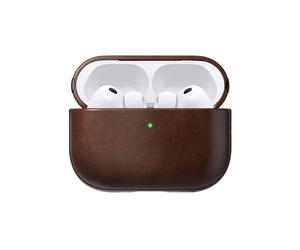 Nomad Modern case for AirPods Pro 3 in rustic brown Horween leather - NM011284858