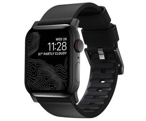 Nomad Modern - Cinturino in pelle per Apple Watch 42mm / 44mm / 45mm / 49mm - Nero - NM1A41BNW0