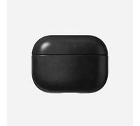 NOMAD Custodia moderna in pelle per Airpods Pro, robusta custodia protettiva in policarbonato e vera pelle, bumper in gomma TPE | Airpods Pro 2 | nero