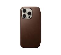 Nomad - Cover in pelle Modern Leather Folio per iPhone 16 Pro - Marrone - NM01679585