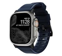 Nomad Rugged - Cinturino Sportivo per Apple Watch 42mm / 44mm / 45mm / 49mm - Atlantic Blue Connector Nero - NM01295785