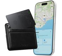 Nomad Scheda di tracciamento Air Black, Slim Card Tracker con IPX7 impermeabile e antipolvere, compatibile con Apple Find My, approvato TSA, batteria di 5 mesi, ricaricabile wireless, solo iOS