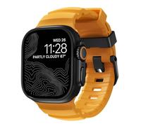 NOMAD Sport Band Rocky Point Sol Yellow Per Apple Watch - Cinturino Per Apple Watch Da 45/49 Mm Con Hardware In Titanio Nero, Resistente E Avventuroso Per Uomini E Donne