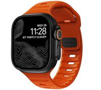 Nomad Sport Cinturino compatibile con Apple Watch Strap Serie 7, 6, SE e tutti i modelli precedenti, Cinturino impermeabile,49/45/44/42 mm,Ultra Arancione, 49/45/44/42mm, Gomma fluoroelastomero FKM