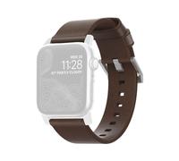 Nomad Strap Modern Leather Brown Connector Silver 38/40 NM1A3RSM00