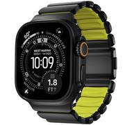 Nomad Stratos Cinturino in Titanio Apple Watch 44/45/46/49 mm Nero/Volt - NM011130858