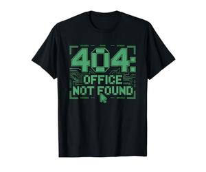 Nomade Digitale 404 Office Not Found Tech Humor Lavoratore Maglietta