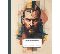 Nomadic Conqueror Geometric Warrior Composition Notebook | College Ruled Lined Journal for Students & History Art Lovers | Abstract Steppe Warlord ... leadership rendered in modern cubist palette