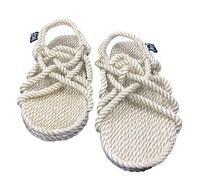 Nomadics JC - Sandali unisex in corda per adulti, osso, 38.5/39.5 EU