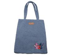 Nomadict Tote Bag Stitch Angel Blue - Borsa tote bag per scuola, shopping, lavoro, 41 cm x 36 cm, licenza ufficiale Disney, blu, Contemporaneo