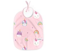 Nombear Bavaglini Pappa Svezzamento - Bavaglini Impermeabili per Neonati da 6 a 12 Mesi, Grembiule Pappa Svezzamento, Bavette Pappa Svezzamento, Confezione da 1