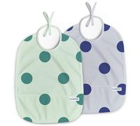 Nombear Bavaglini Pappa Svezzamento - Bavaglini Impermeabili per Neonati da 6 a 12 Mesi, Grembiule Pappa Svezzamento, Bavette Pappa Svezzamento, Confezione da 2