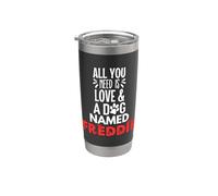 Nome cane Freddie - All You Need is Love! Bicchiere termico in acciaio inox doppia parete