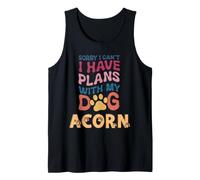 Nome Cane ghianda Regalo Personalizzato Busy with My Dog Acorn Canotta