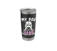 Nome cane Hank regalo personalizzato My Dog Thinks Im Cool Bicchiere termico in acciaio inox doppia parete