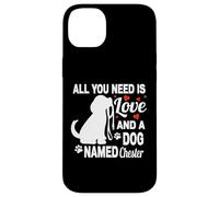 Nome cane personalizzato Chester Carino Dog Pet Amante Custodia per iPhone 14 Plus