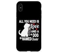 Nome cane personalizzato Chester Carino Dog Pet Amante Custodia per iPhone XS Max