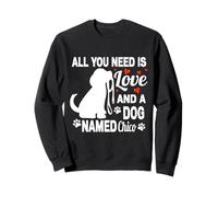 Nome Cane Personalizzato Chico Cute Dog Pet Amante Felpa