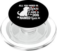 Nome cane personalizzato Tyson Carino Dog Pet Amante PopSockets PopGrip per MagSafe