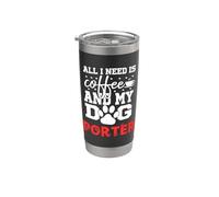 Nome Cane Porter All In Need Is Coffee Il mio cane ha chiamato Porter Bicchiere termico in acciaio inox doppia parete