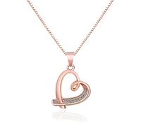 Nome Collana Personalizzata Aimple-pendente Love Summer Collana Hollow Clavicle Chain Accessori Donna Carte Collana (Rose Gold, One Size)
