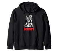 Nome del cane Bobby - All You Need is Love! Felpa con Cappuccio
