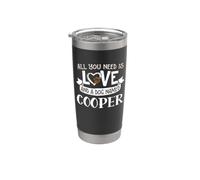 Nome del cane Cooper Design - Tutto ciò che serve è amore! Bicchiere termico in acciaio inox doppia parete