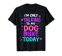 Nome del Cane Duke Parlando Solo con Il Mio Cane Duca Maglietta
