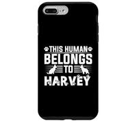 Nome del cane Harvey regalo personalizzato This Human Belongs To a Custodia per iPhone 7 Plus/8 Plus