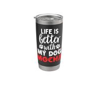 Nome del cane Jasper All In Need Is Coffee My Dog Named Jasper Bicchiere termico in acciaio inox doppia parete