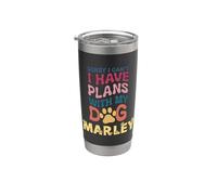 Nome del cane Marley personalizzato regalo Busy With My Dog Marley Bicchiere termico in acciaio inox doppia parete