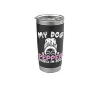 Nome del cane Pepe regalo personalizzato My Dog Thinks Im Cool Bicchiere termico in acciaio inox doppia parete