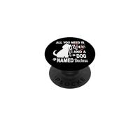 Nome del cane personalizzato Duchessa Cute Dog Pet Lover PopSockets PopGrip Adesivo
