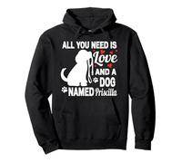 Nome del Cane Personalizzato Priscilla Cute Dog Pet Lover Felpa con Cappuccio