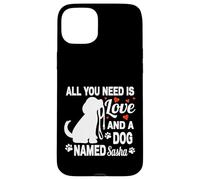 Nome del cane personalizzato Sasha Cute Dog Pet Lover Custodia per iPhone 15 Plus