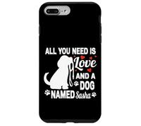 Nome del cane personalizzato Sasha Cute Dog Pet Lover Custodia per iPhone 7 Plus/8 Plus