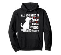 Nome del Cane Personalizzato Sasha Cute Dog Pet Lover Felpa con Cappuccio