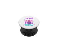 Nome del cane Pixel Parlando solo con il mio cane Pixel PopSockets PopGrip Adesivo