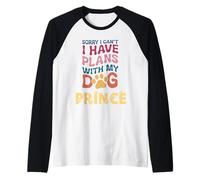 Nome del cane Principe regalo personalizzato Busy With My Dog Prince Maglia con Maniche Raglan