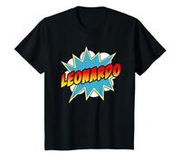 Nome del supereroe dei fumetti Leonardo per ragazzi Maglietta