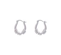 Nome Della Collana Personalizza Twist 925 Orecchini d'argento degli orecchini ' Orecchini semplici di modo Collana Da Mamma A Figlia (Silver-B, One Size)