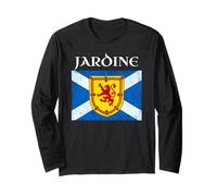 Nome della famiglia Jardine Scottish Clan Bandiera della Scozia Maglia a Manica