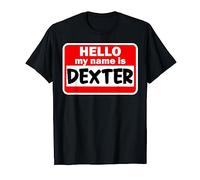 Nome della maglietta Dexter Hello Hi My Name Is personalizzato Maglietta