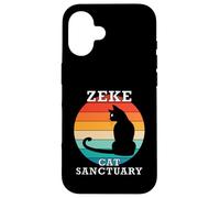 Nome della riunione familiare del gruppo Zeke Cat Sanctuary Custodia per iPhone 16