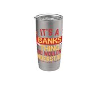 Nome delle banche divertente per le banche Bicchiere termico in acciaio inox doppia parete